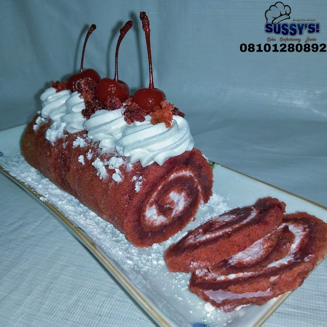 Red Velvet Cake roll