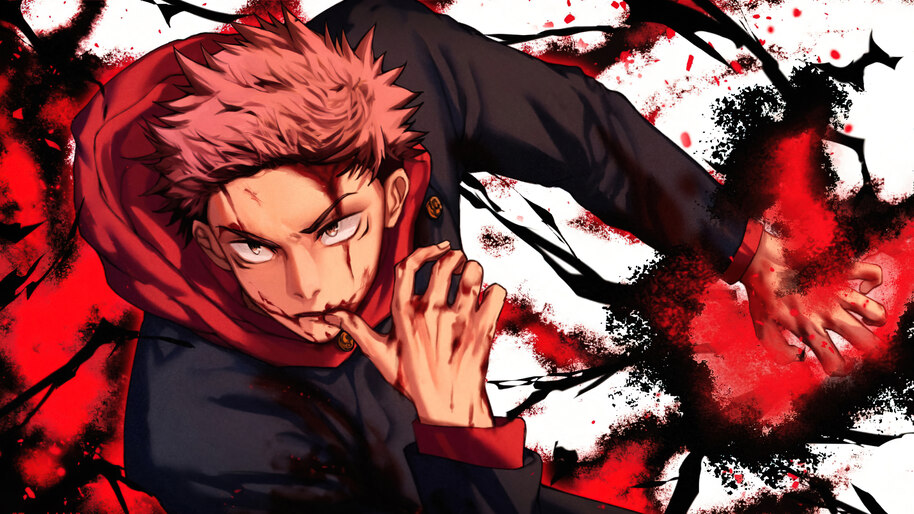 #7.3211, Yuji Itadori, Black Flash, Jujutsu Kaisen, 4K Wallpaper PC Desktop