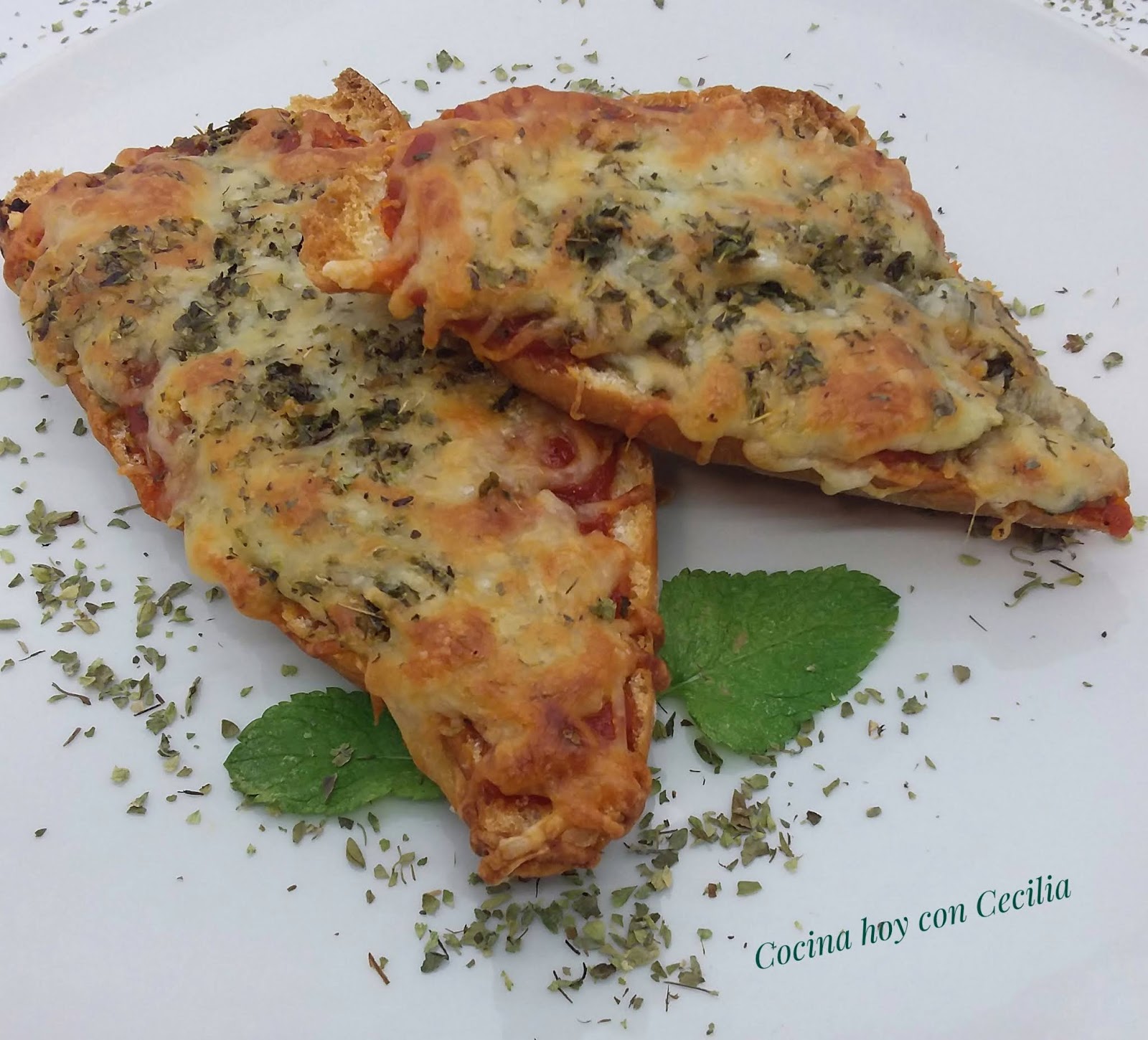 Recetas fáciles "Cocina hoy con Cecilia" Pan pizza/Panini