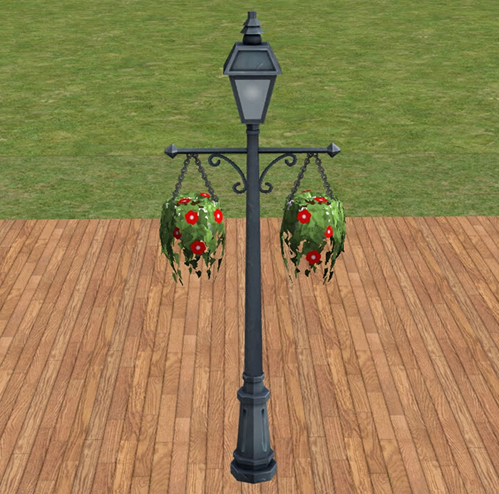 TheNinthWaveSims The Sims 2 TS4 Outdoor Lamppost With