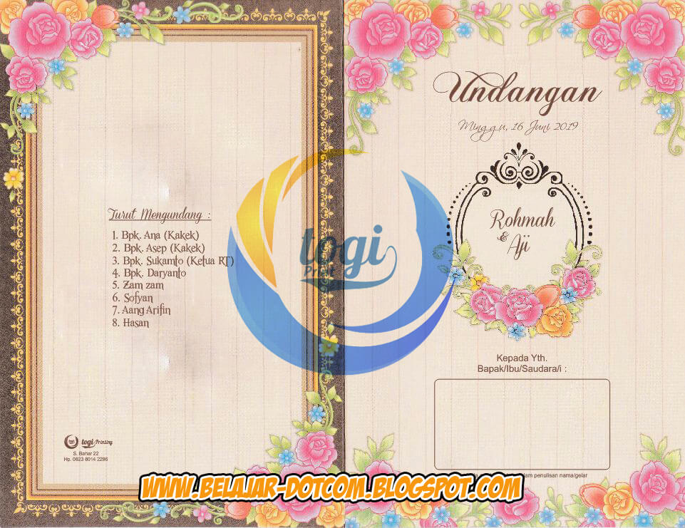 Download Blangko Undangan Erba 88190 Format Cdr Kumpulan Tutorial