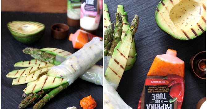 Tyfe Werbung Give Away Sommerollen Mit Grunem Spargel Und