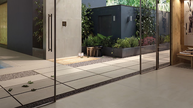 House tiles design SYNCRO grey for indoor and outdoor living