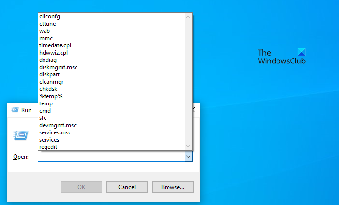 Как очистить историю команд «Выполнить» в Windows 10
