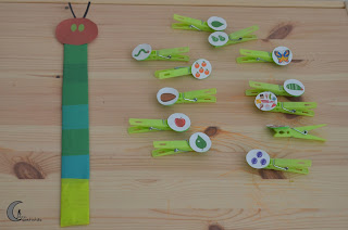 actividad con la pequeña oruga glotona