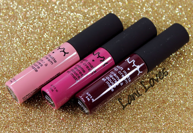 NYX Soft Matte Lip Cream - Istanbul, Prague and Copenhagen Swatches & Review