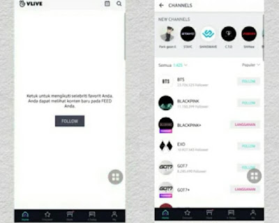 Mengaktifkan Notifikasi di aplikasi Vlive