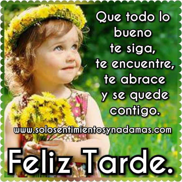 Feliz tarde.