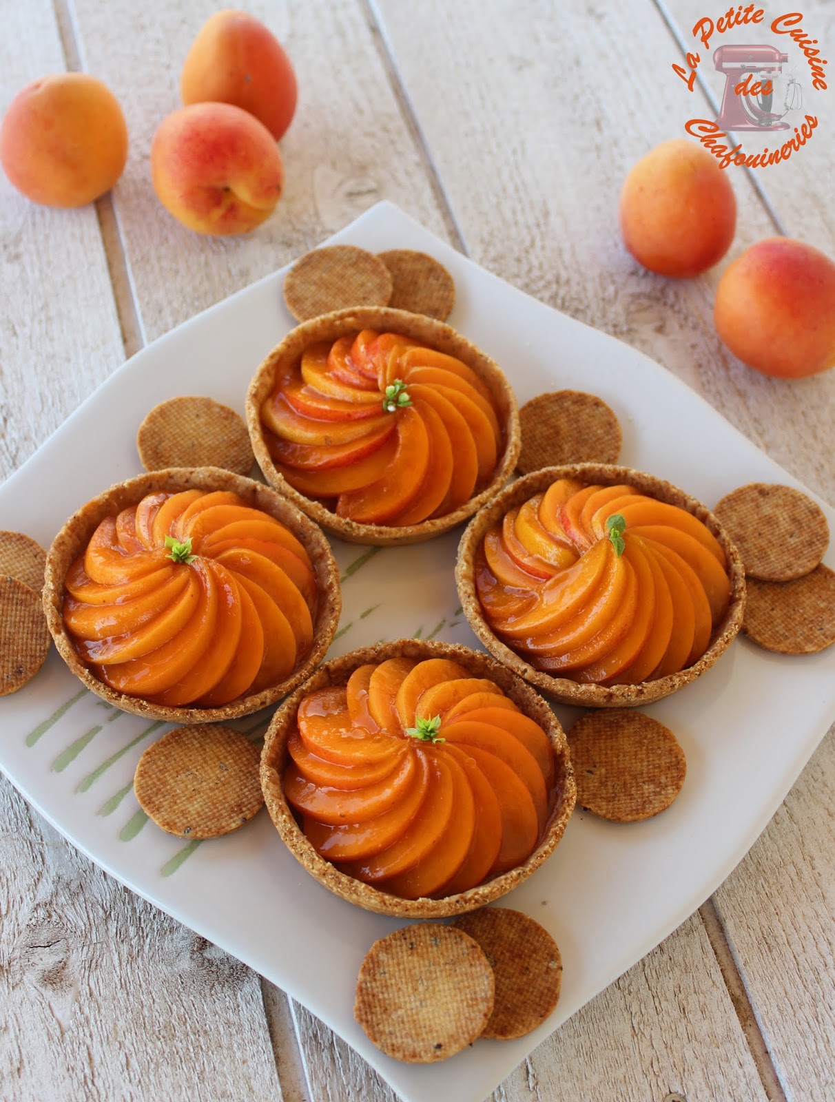 La petite cuisine des chafouineries Tartelettes fleur d'abricot (d
