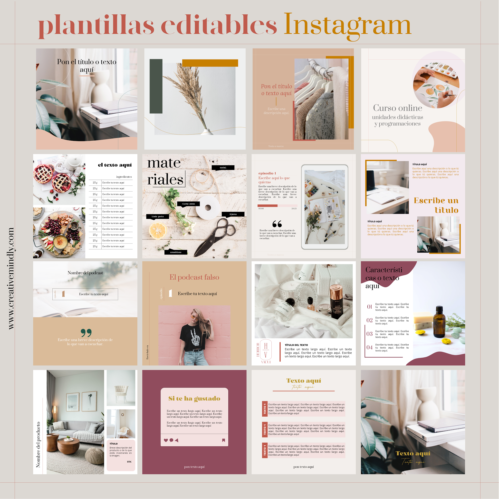 plantillas editables instagram historias stories