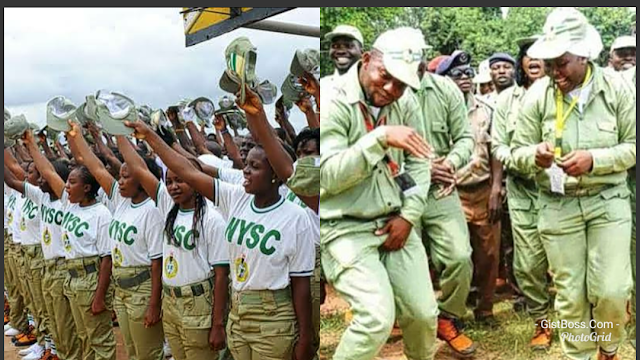 Buhari for 3rd term - Corps members Protest over 33k new allawee (Video)