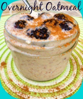 Overnight oats with blackberries