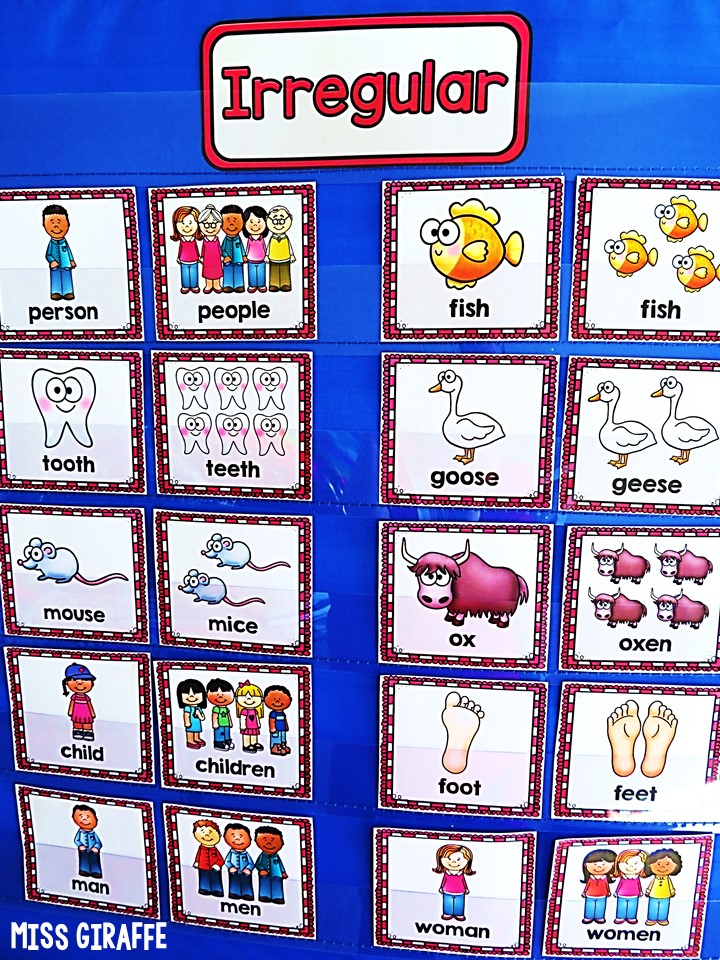 Miss Giraffe's Class: Teaching Singular and Plural Nouns