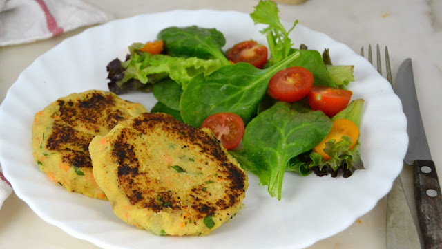 Hamburguesas de garbanzos. Receta vegana fácil