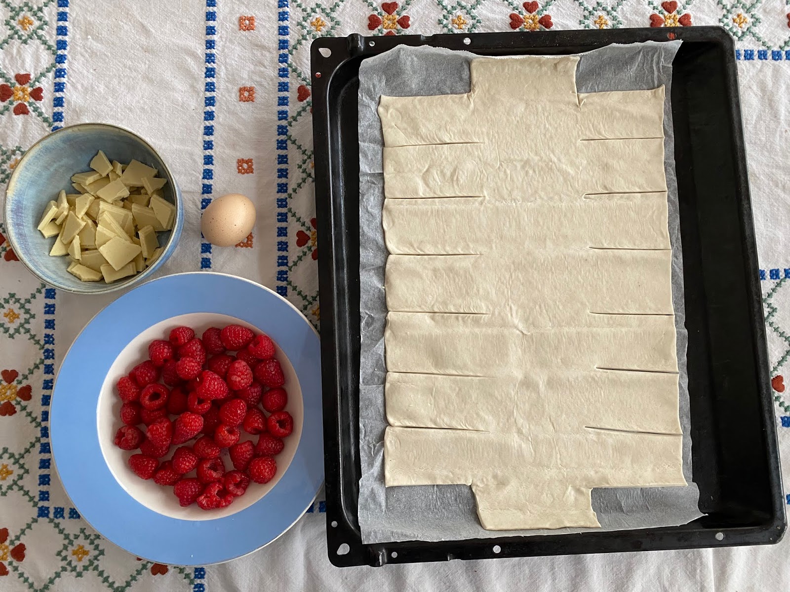 Rezept für einen dänischen Himbeer-Schokoladen-Strudel | ♥ Zuckersüße ...