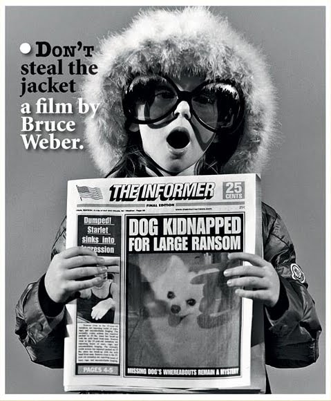 Bruce Weber Film and Posters for Moncler