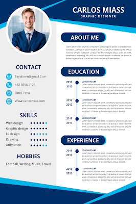 biodata format for job with illustrator and photoshop ai and eps #success #resume #work #job #modern #documents #design #print #professional #experience #career #jobs #flatdesign #businessdesign #designresume #resumecv #businesspassion #designlife #curriculum #profession