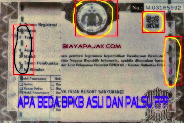 cara gampang membedakan bpkb asli atau palsu