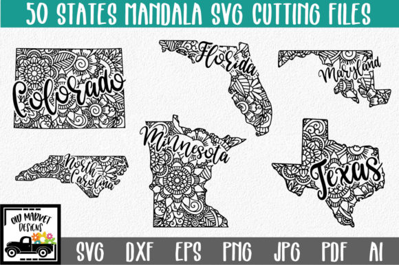Download 50 States Mandala Bundle