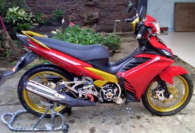Modifikasi Jupiter Mx 135 Warna Merah Hitam Otomotif