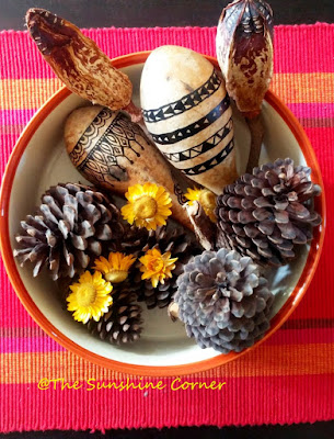 Decor with dry flowers