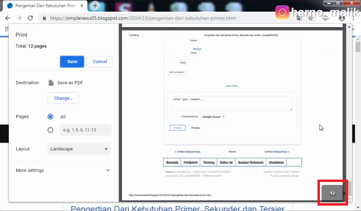 Cara Setting Printer di Google Chrome - Tutorial Microsoft Office