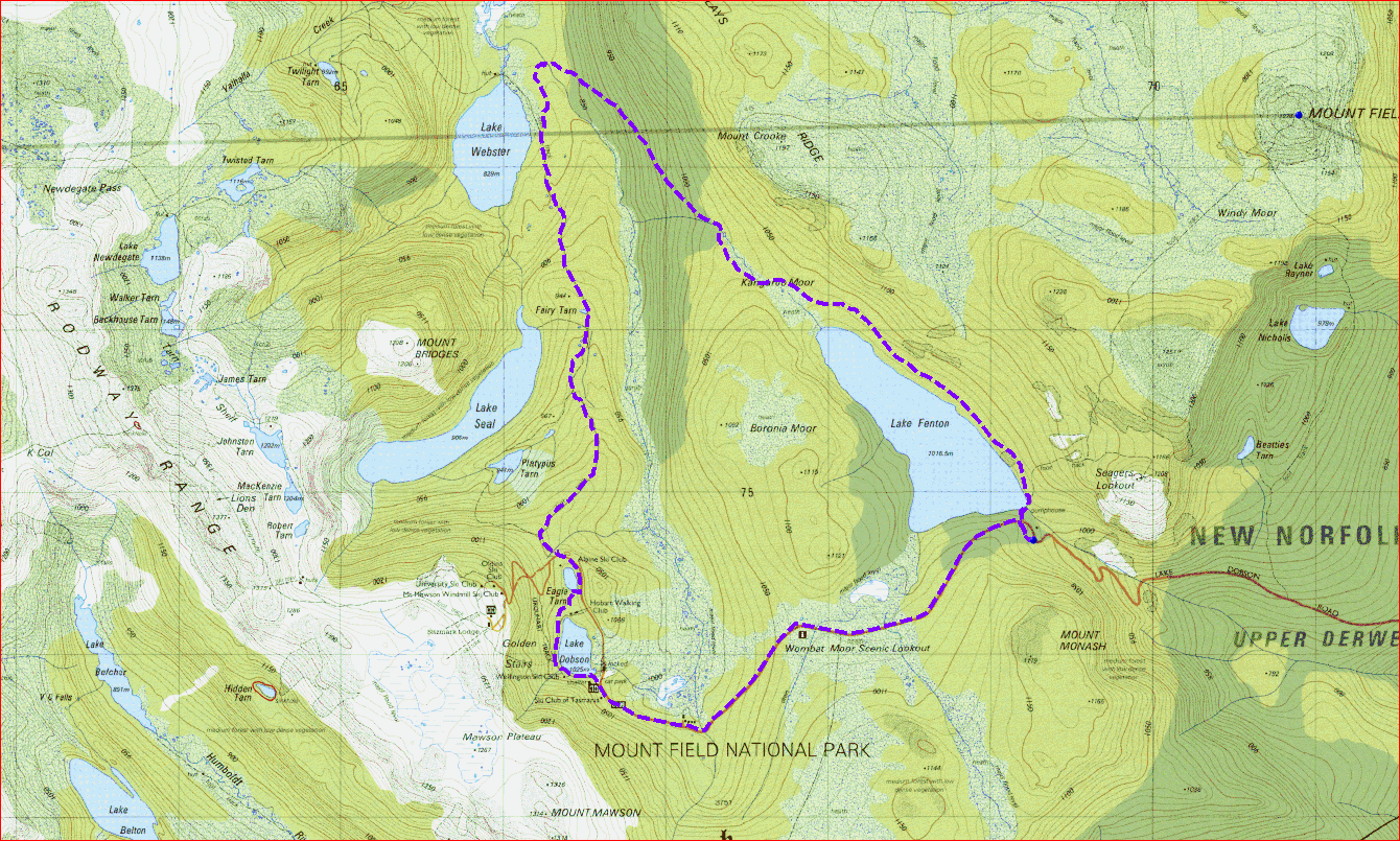 Lake ster Circuit Hiking South East Tasmania
