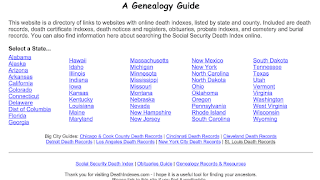 Florida Death Index - Index Choices