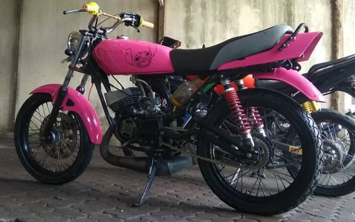 Modifikasi Rx King Warna Pink Polos, Metalik, Candy, Muda, Stabilo