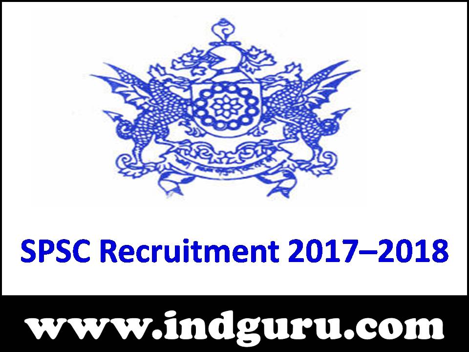 SPSC Recruitment 2017–2018 SPSC Recruitment