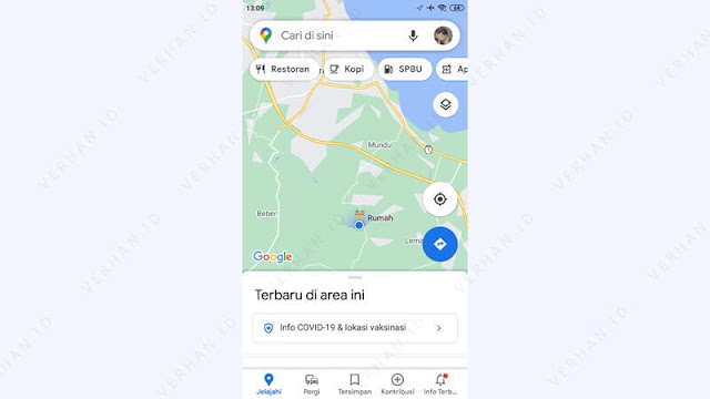 buka aplikasi maps di hp