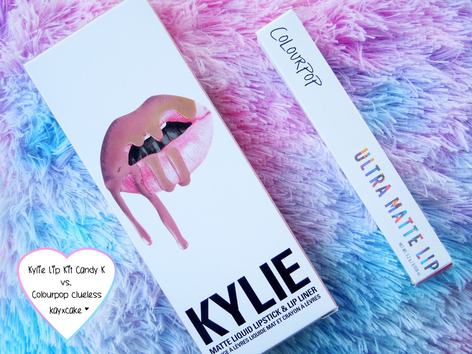 KYLIE LIP KIT vs. COLOURPOP ♡ Candy K & Clueless Comparison + Swatches