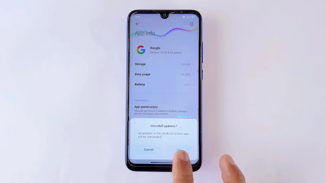 uninstall all updates in google app uninstall updates on google app