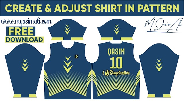 🔥🔥🔥Create and Adjust shirt design in pattern from Scratch in Corel Draw 2020 🔥🔥🔥