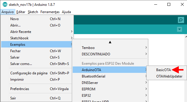 ESP32 BasicOTA ESP32 BasicOTA