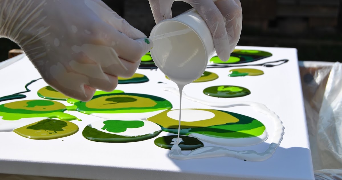 acrylic pouring tutorial / Anleitung zum Acryl-Gießen
