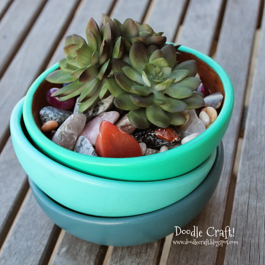 Painted Wooden Bowls!