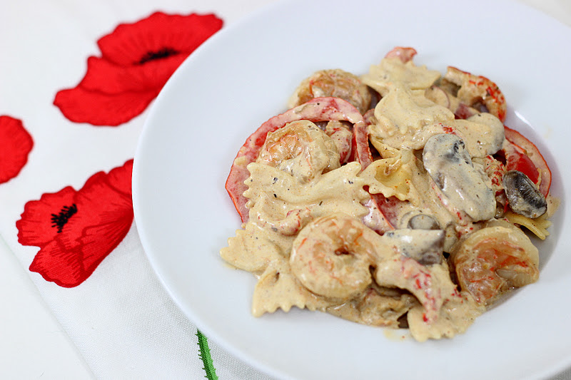 Dalia's Delights Shrimp and Crawfish Creamy Cajun Pasta