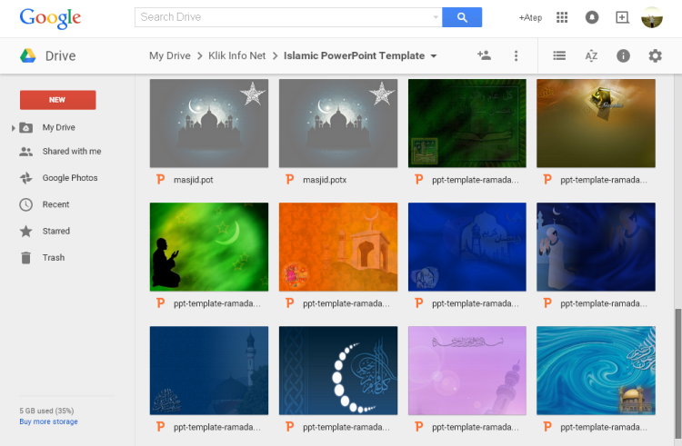 Download Gratis Template PowerPoint Bertema Islami untuk
