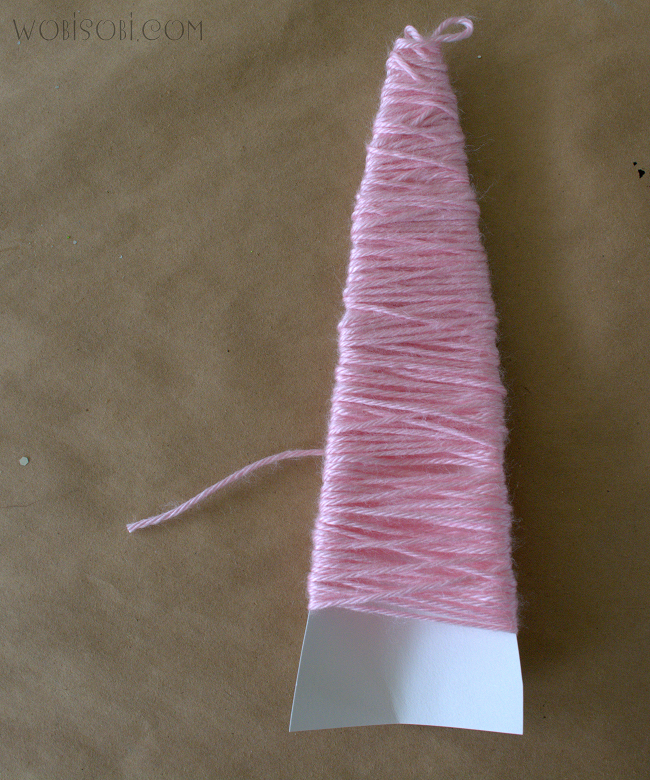 WobiSobi Little,Yarn, Bottle Brush Trees DIY