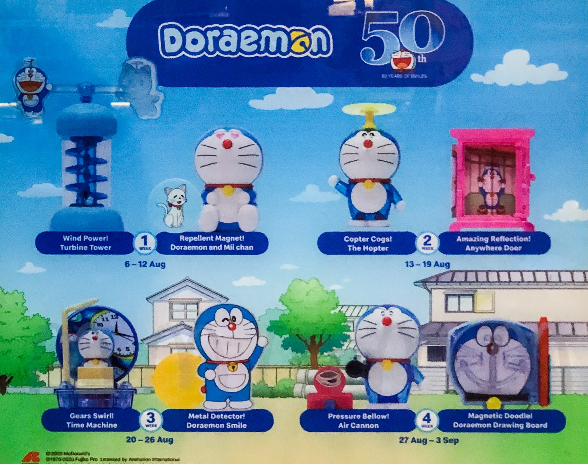 Mcdonald S Happy Meal Toy August 2020 Doraemon 50th Anniversary The Wacky Duo Singapore Family Lifestyle Travel Website