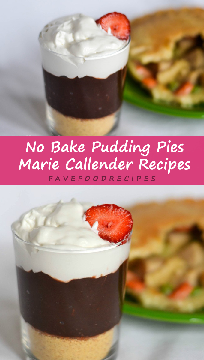No Bake Pudding Pies & Marie Callender’s Pot Pies Recipes
