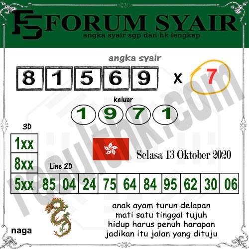 Forum Syair Selasa 13 Oktober 2020