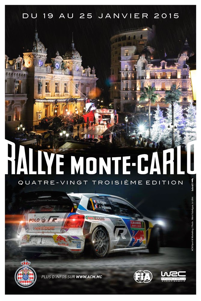 Affiche Vintage Rallye Monte-Carlo 1993 – Reproduction D'affiche De Course – Formats A3 Ou A4