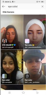 Eye color filter  instagram | Cara mendapatkan eye color filter di instagram
