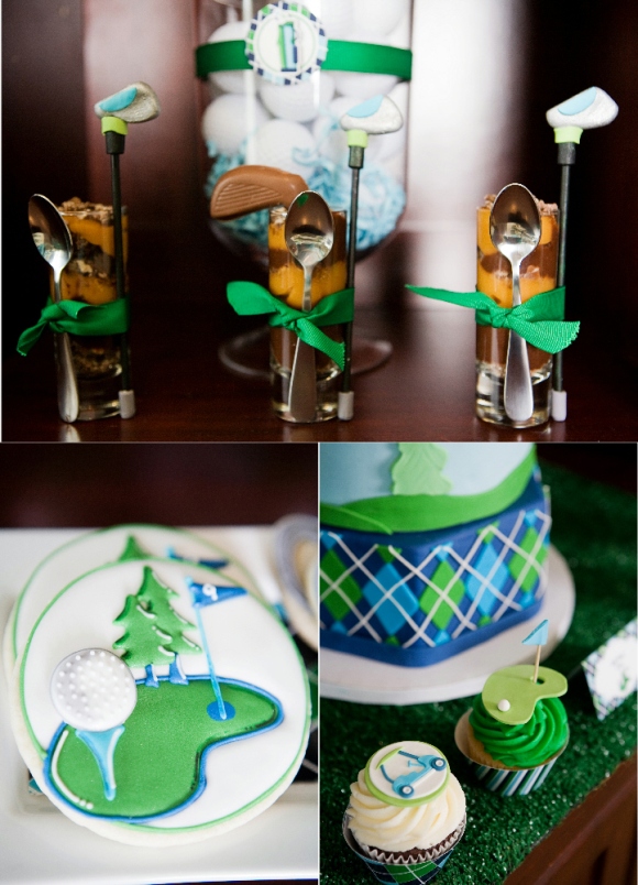 Father's Day Party Ideas A Green Blue Argyle Golf PAR
