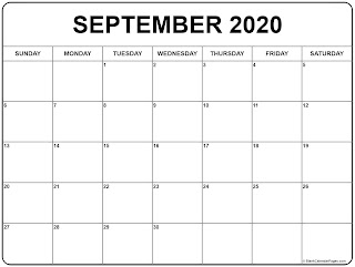 Free Printable Calendar September 2020 Free Printable Calendar September 2020