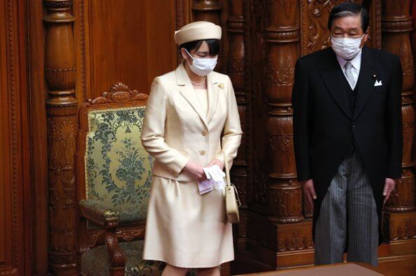 Emperor Naruhito, Empress Masako and Princess Mako attended the Japanese Parliament's 130th anniversary ceremony