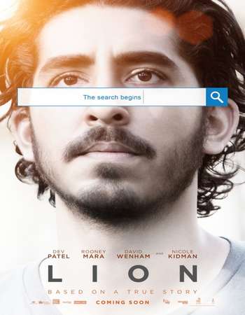 Poster Of Lion 2016 English 750MB DVDScr x264 Free Download Watch Online downloadhub.in