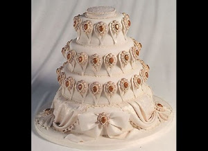 Romantic Wedding Cake Bejeweled Elegance